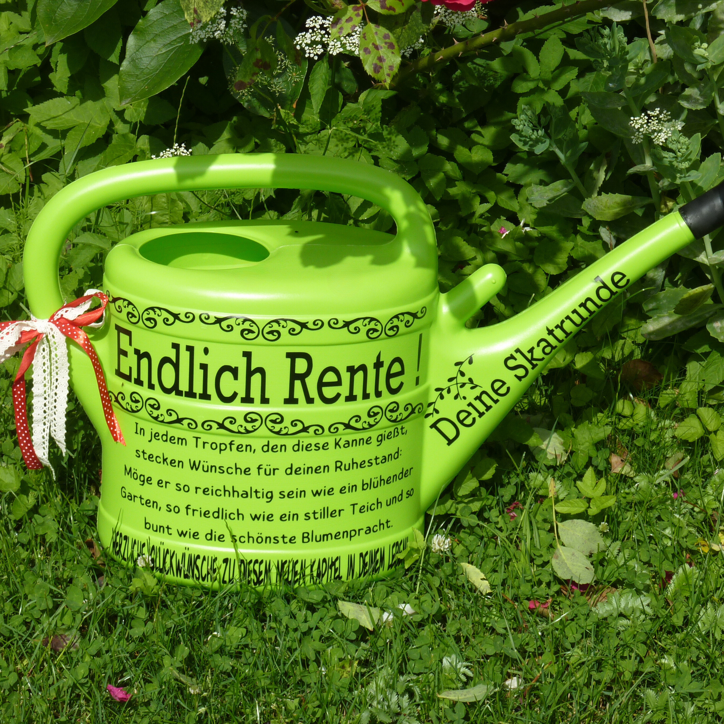 Gießkanne Rente personalisiert Abschiedsgeschenk Rentner , Geschenk Renteneintritt, Geschenkidee für Garten zum Ruhestand, Rentnergeschenk
