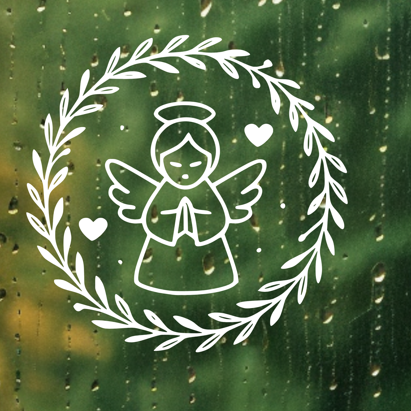 Fensterbild Engel minimalistisch | Deko für Weihnachten und Advent Aufkleber| Exklusiv Design