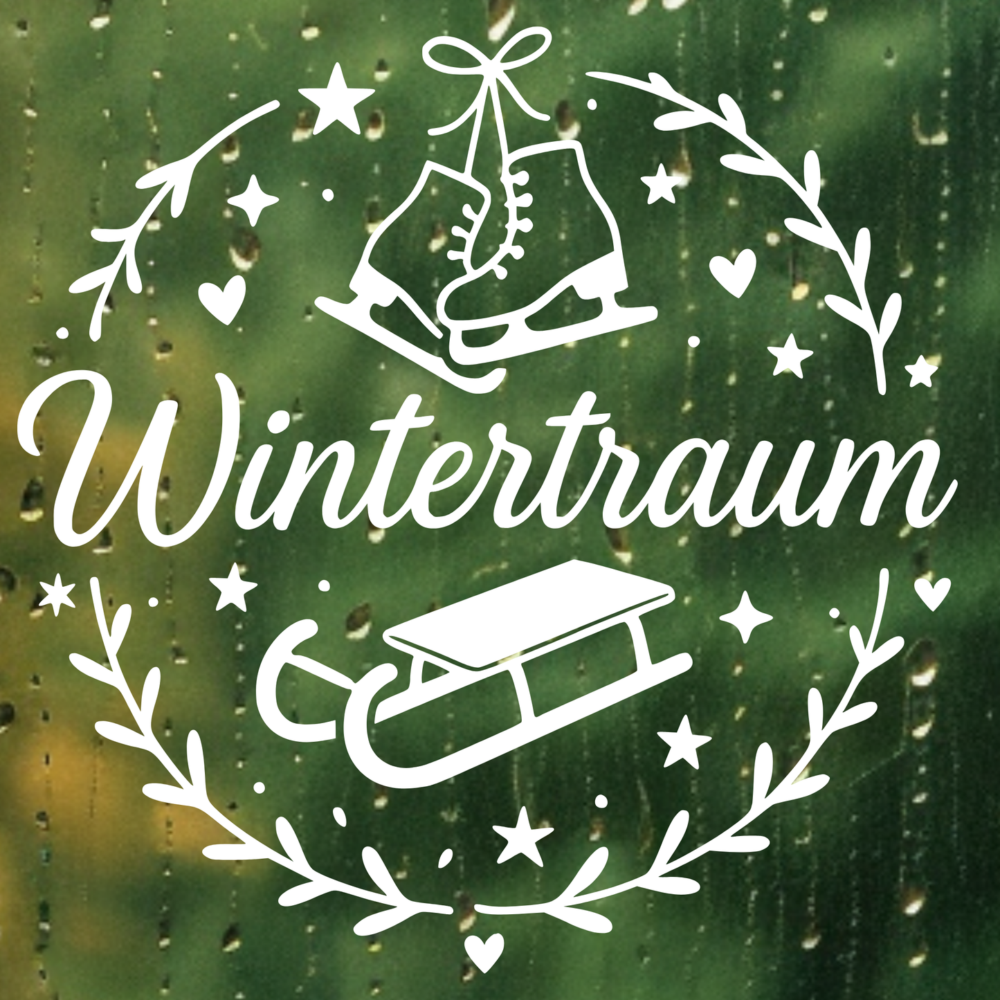 Fensterbild Sticker Wintertraum| saisonale Deko Aufkleber| Advent Winter Weihnachten, Fensteraufkleber Exklusiv