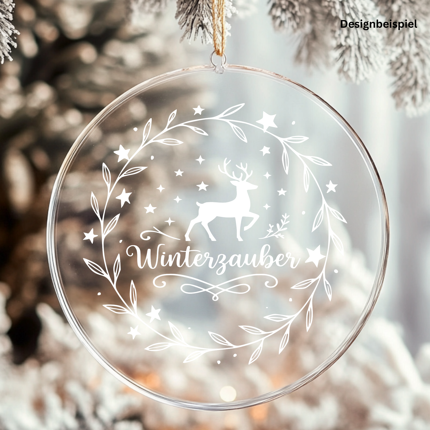 Fensterbild Sticker Winterzauber Skandinavischer Stil | saisonale Deko Aufkleber