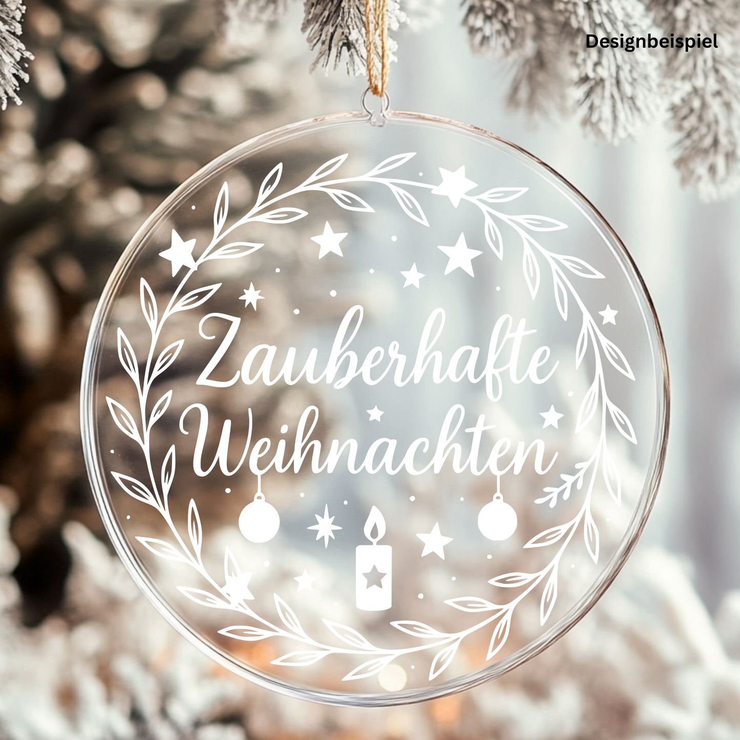 Fensterbild Sticker Zauberhafte Weihnachten