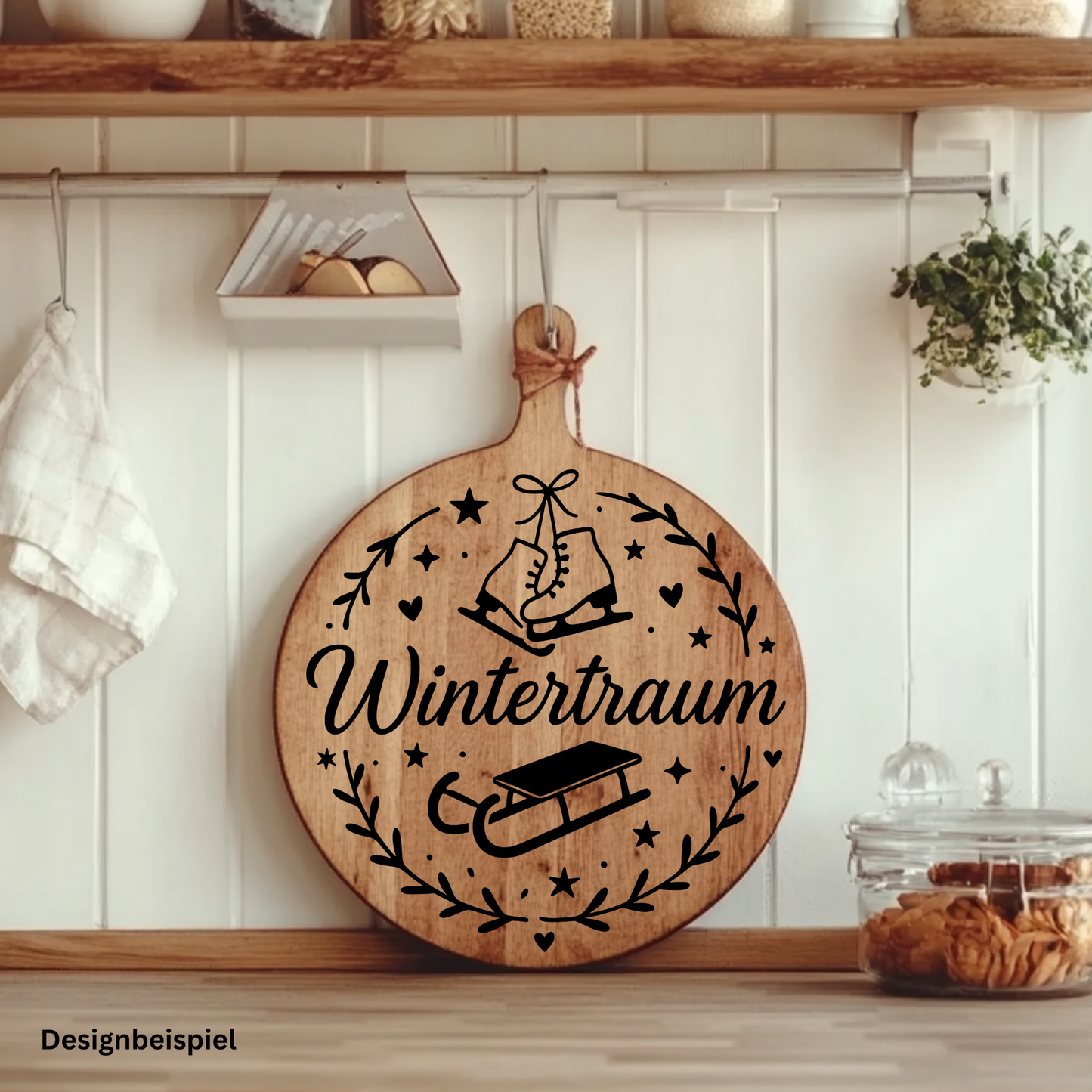 Fensterbild Sticker Wintertraum| saisonale Deko Aufkleber| Advent Winter Weihnachten, Fensteraufkleber Exklusiv