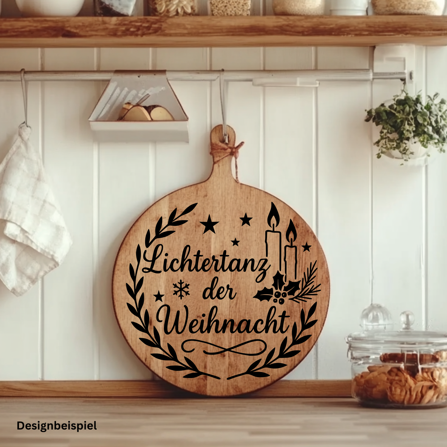 Fensterbild Lichtertanz der Weihnacht | Deko für Weihnachten und Advent Aufkleber| Exklusiv Design