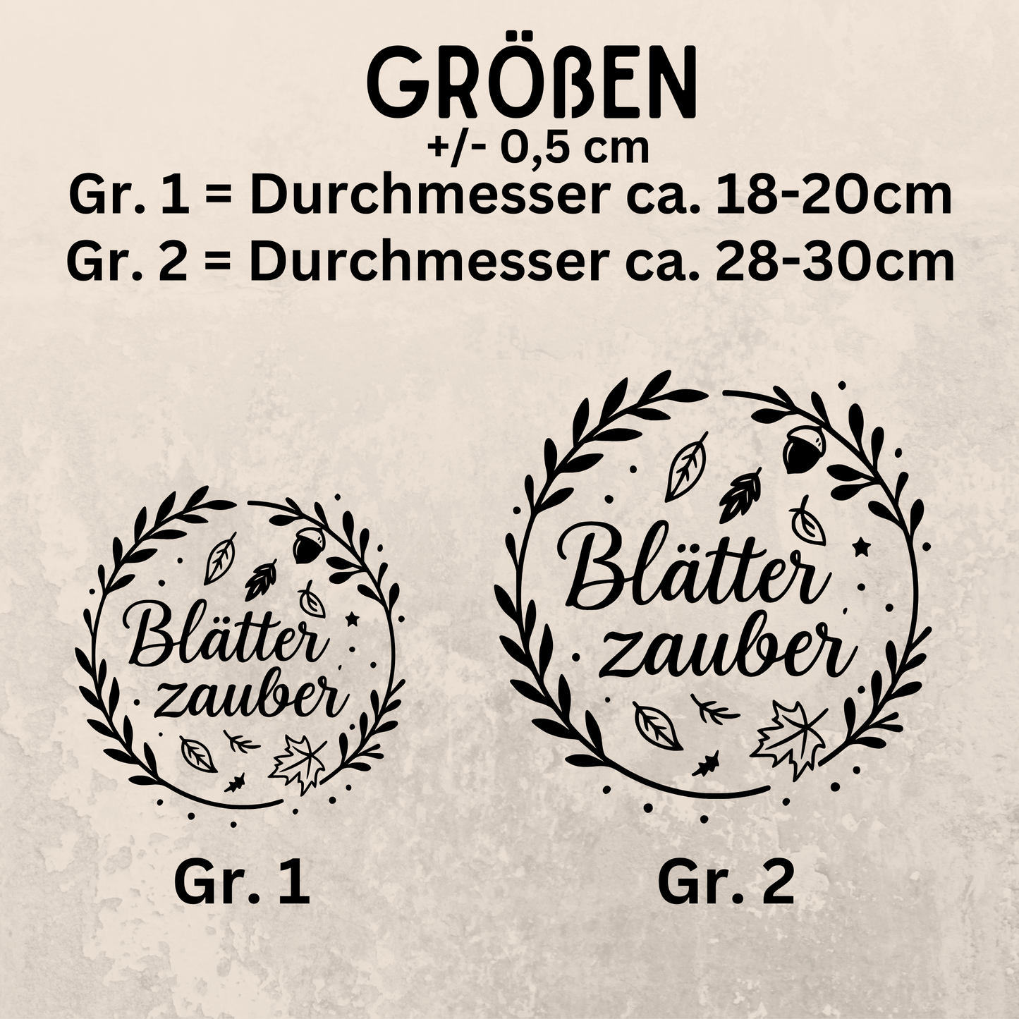 Fensterbild Herbstkranz herbstlicher Aufkleber Blätterzauber