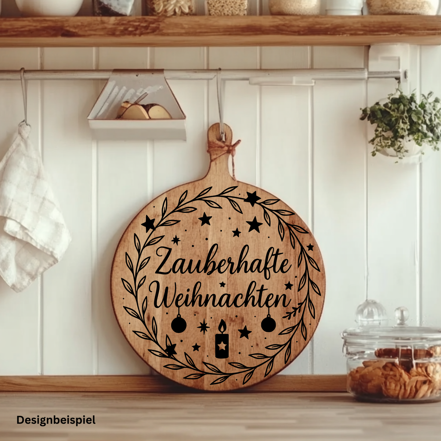 Fensterbild Sticker Zauberhafte Weihnachten
