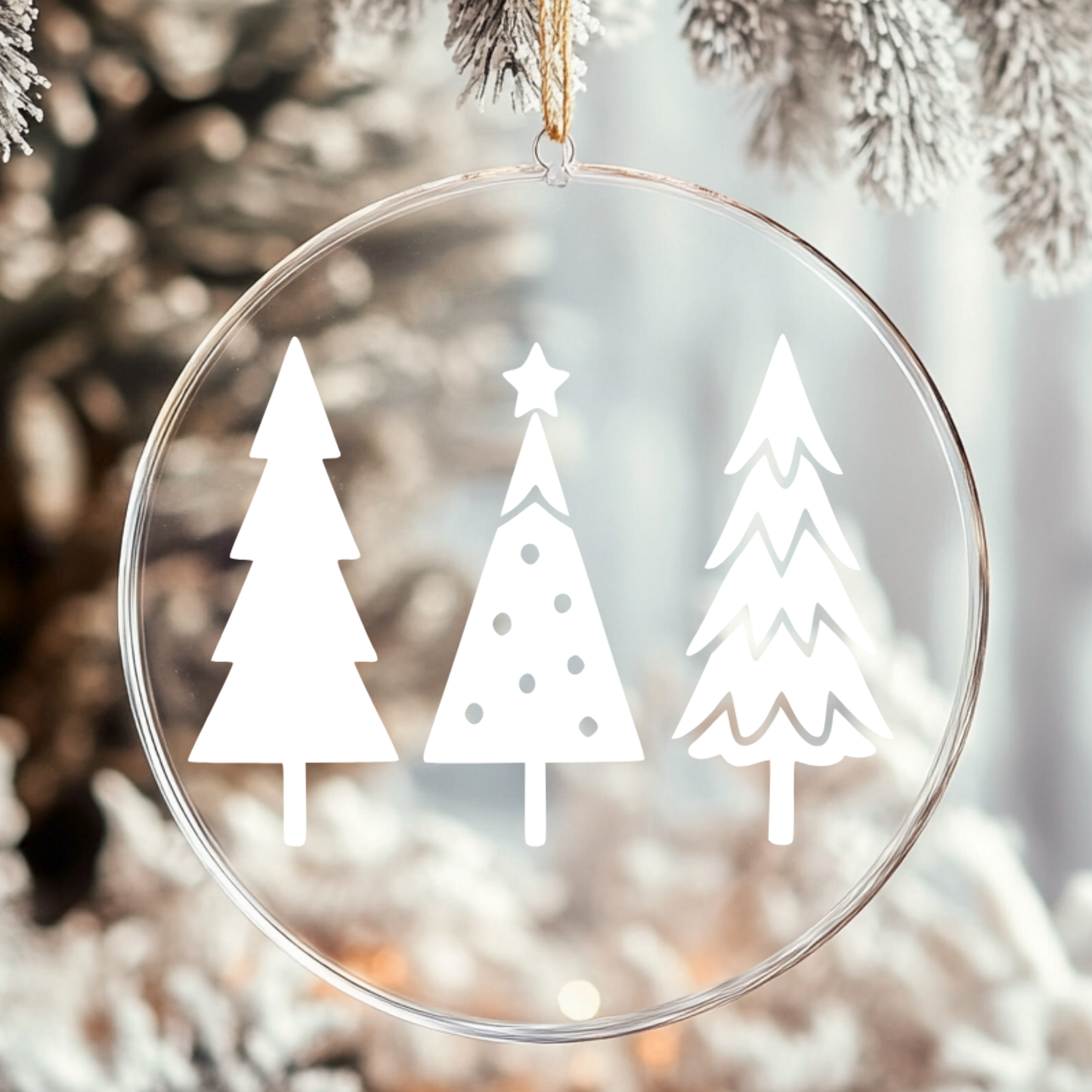 Sticker Tannen Weihnachtsbäume 3 Größen 2 Farben 10er Set