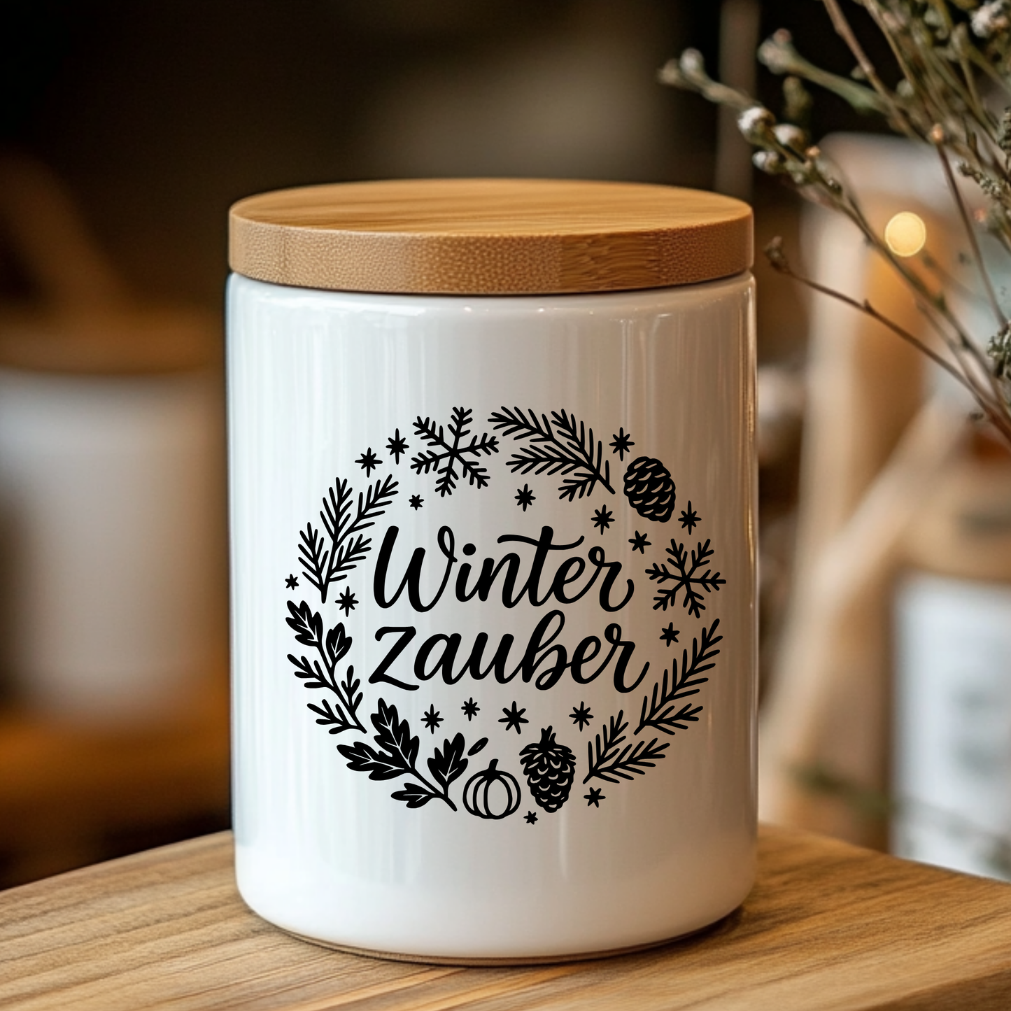 Fensterbild Sticker Winterzauber| saisonale Deko Aufkleber| Deko Advent Winter Weihnachten, Fensteraufkleber Exklusiv