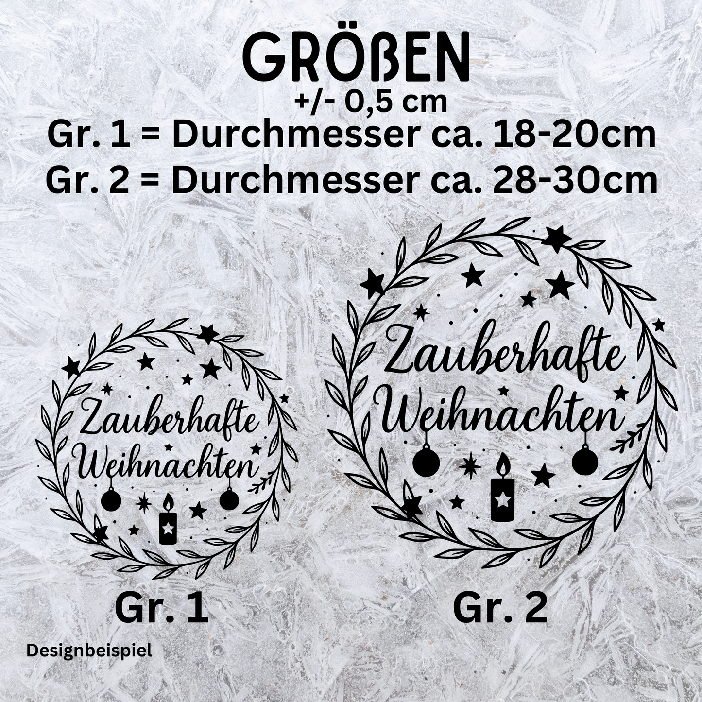 Fensterbild Sticker Zauberhafte Weihnachten