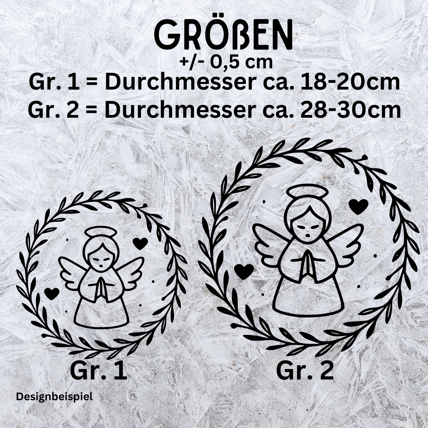 Fensterbild Engel minimalistisch | Deko für Weihnachten und Advent Aufkleber| Exklusiv Design