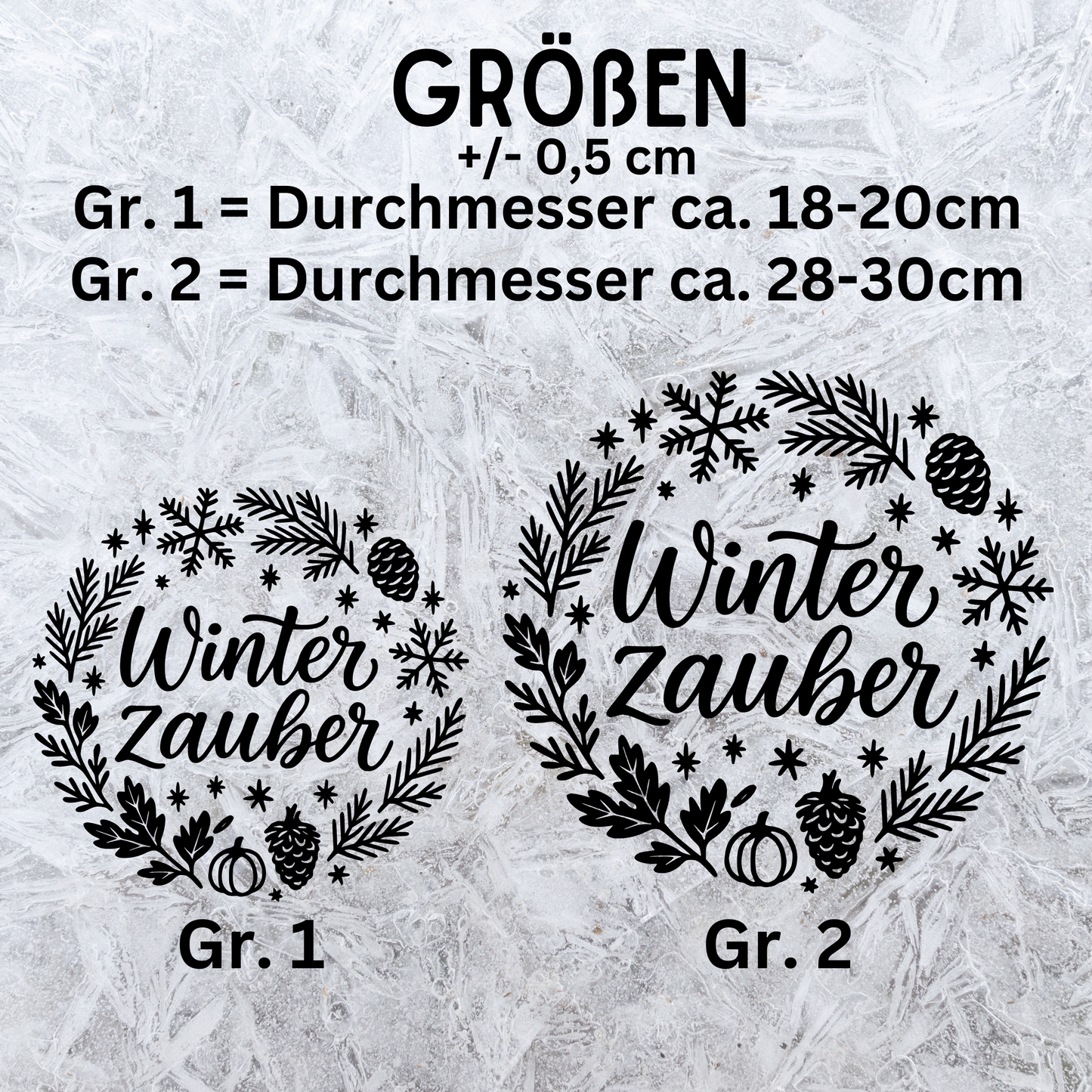 Fensterbild Sticker Winterzauber| saisonale Deko Aufkleber| Deko Advent Winter Weihnachten, Fensteraufkleber Exklusiv