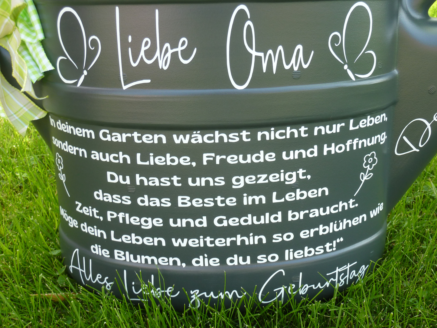 Großeltern Geschenkidee Gießkanne für Oma oder Opa