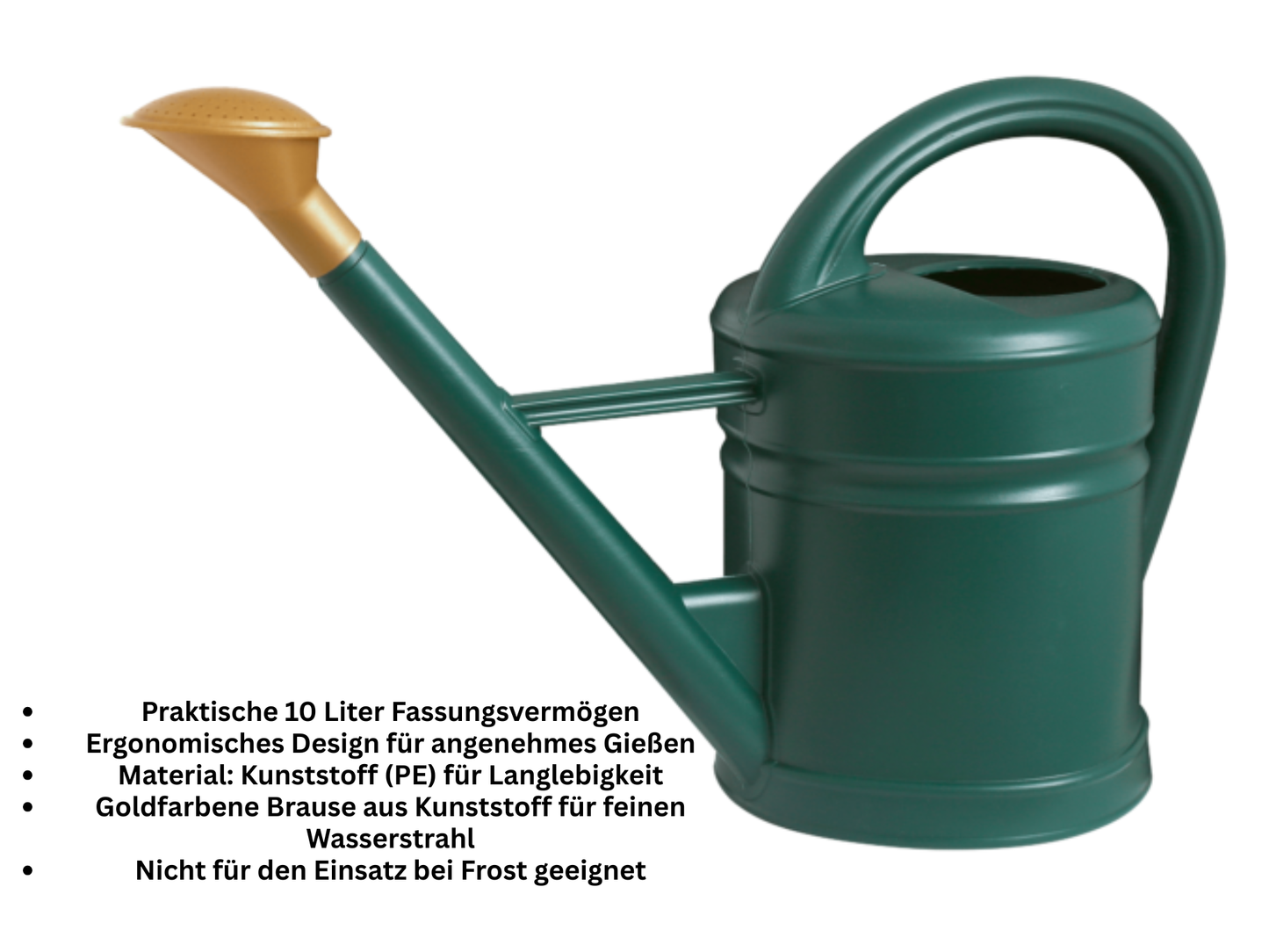 Rentnergeschenk Ruhestand Garten Gießkanne personalisiert mit Namen und Spruch Retro Grün 10 Liter
