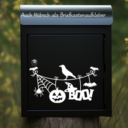 Halloween Dekoration Fensterbild Aufkleber Boo Sticker