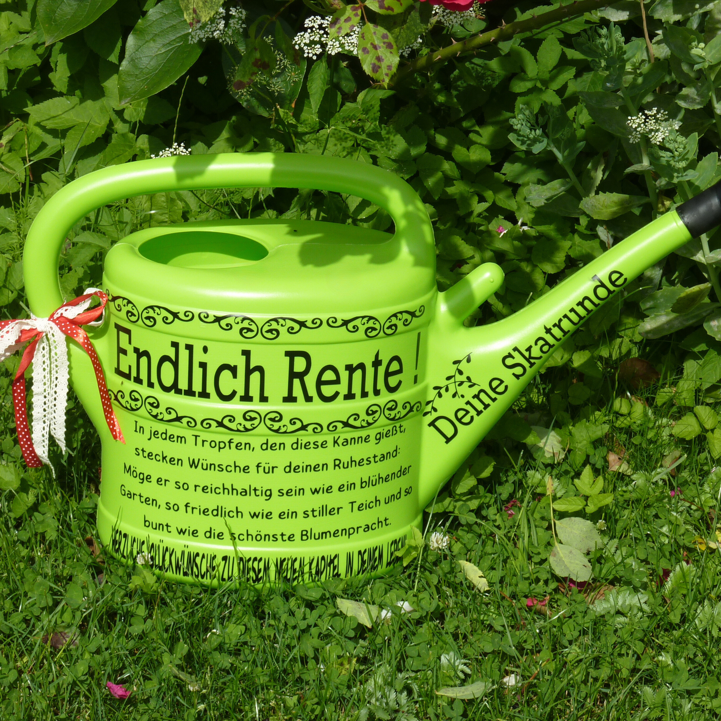 Gießkanne Rente personalisiert Abschiedsgeschenk Rentner , Geschenk Renteneintritt, Geschenkidee  für Garten zum Ruhestand, Rentnergeschenk