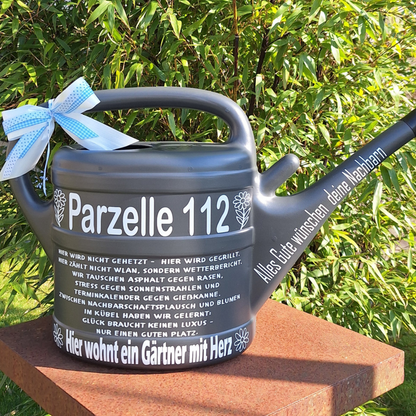 Personalisierte Gießkanne das perfekte Geschenk für Camper, Kleingärtner und Blumenliebhaber