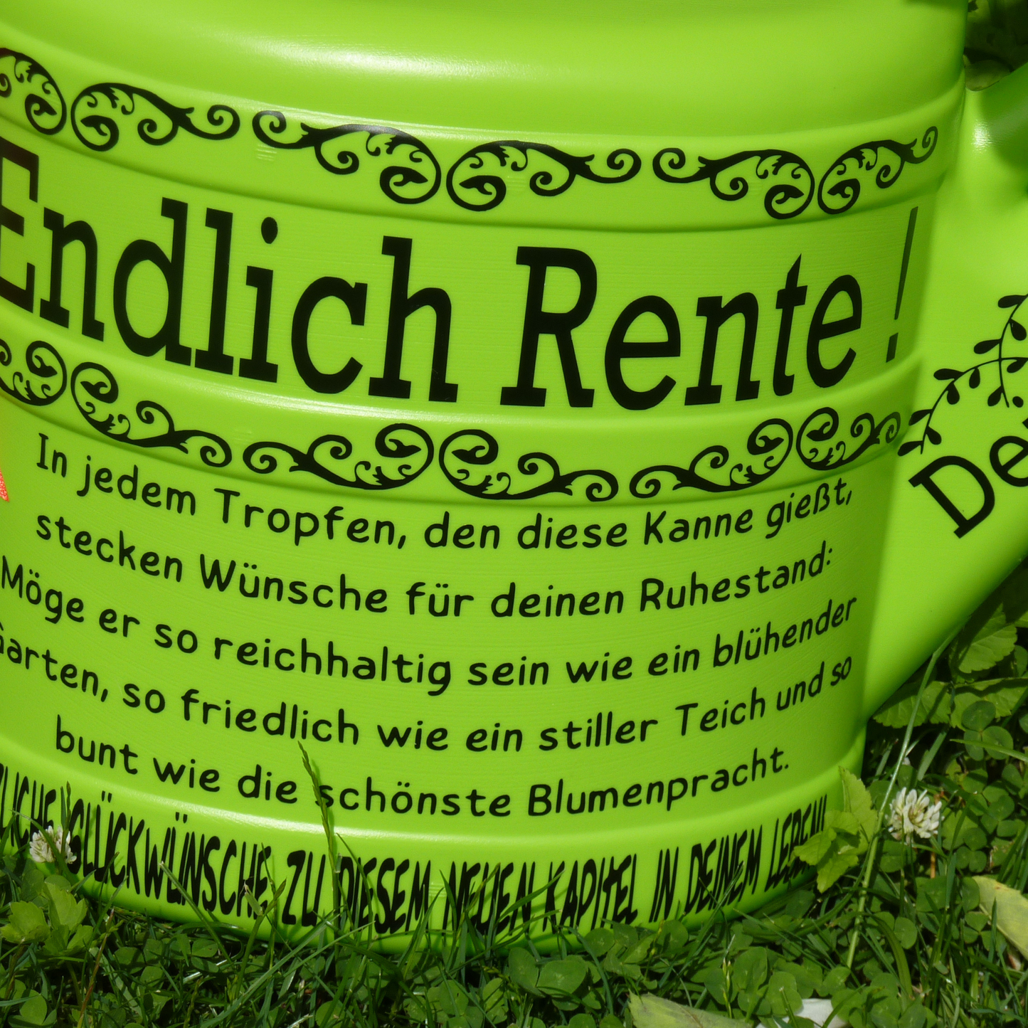 Gießkanne Rente personalisiert Abschiedsgeschenk Rentner , Geschenk Renteneintritt, Geschenkidee  für Garten zum Ruhestand, Rentnergeschenk