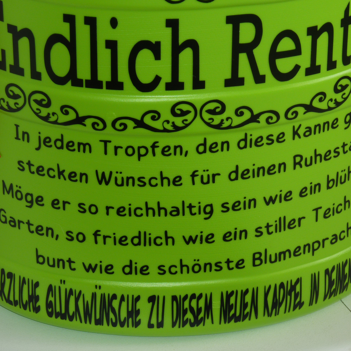 Gießkanne Rente personalisiert Abschiedsgeschenk Rentner , Geschenk Renteneintritt, Geschenkidee  für Garten zum Ruhestand, Rentnergeschenk