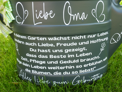 Großeltern Geschenkidee Gießkanne für Oma oder Opa