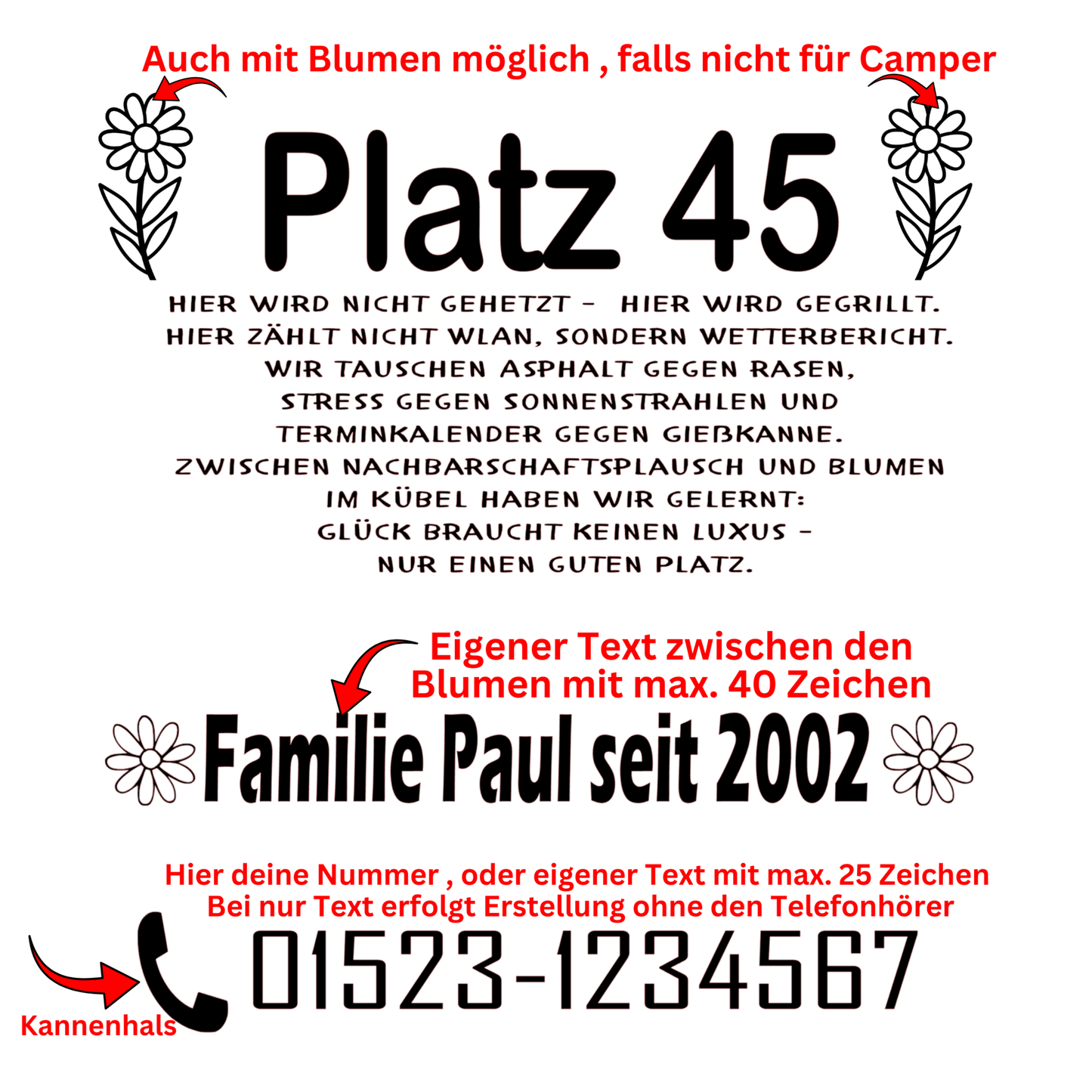 Personalisierte Gießkanne das perfekte Geschenk für Camper, Kleingärtner und Blumenliebhaber