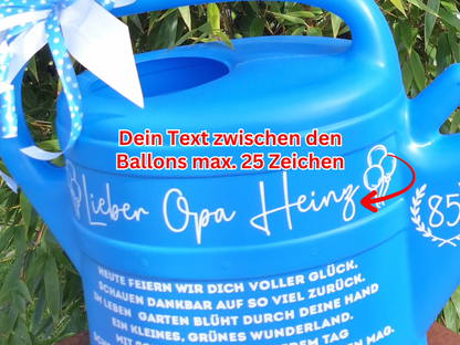 Geschenkgießkanne Bester Opa der Welt Personalisierte Gießkanne Großvater 10L mit Spruch als Geburtstagsgeschenk
