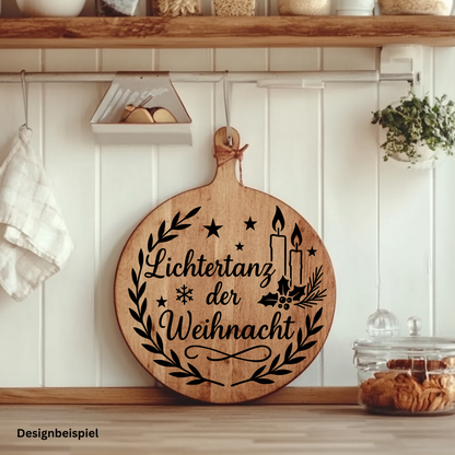 Fensterbild Lichtertanz der Weihnacht | Deko für Weihnachten und Advent Aufkleber| Exklusiv Design