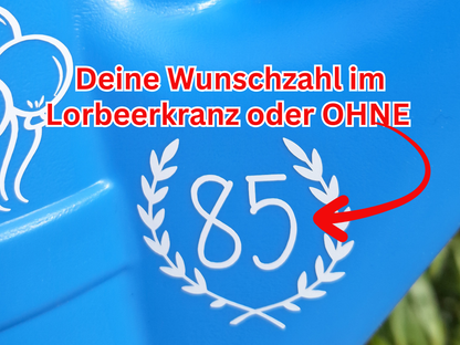 Geschenkgießkanne Bester Opa der Welt Personalisierte Gießkanne Großvater 10L mit Spruch als Geburtstagsgeschenk