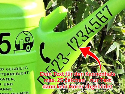 Personalisierte Gießkanne das perfekte Geschenk für Camper, Kleingärtner und Blumenliebhaber