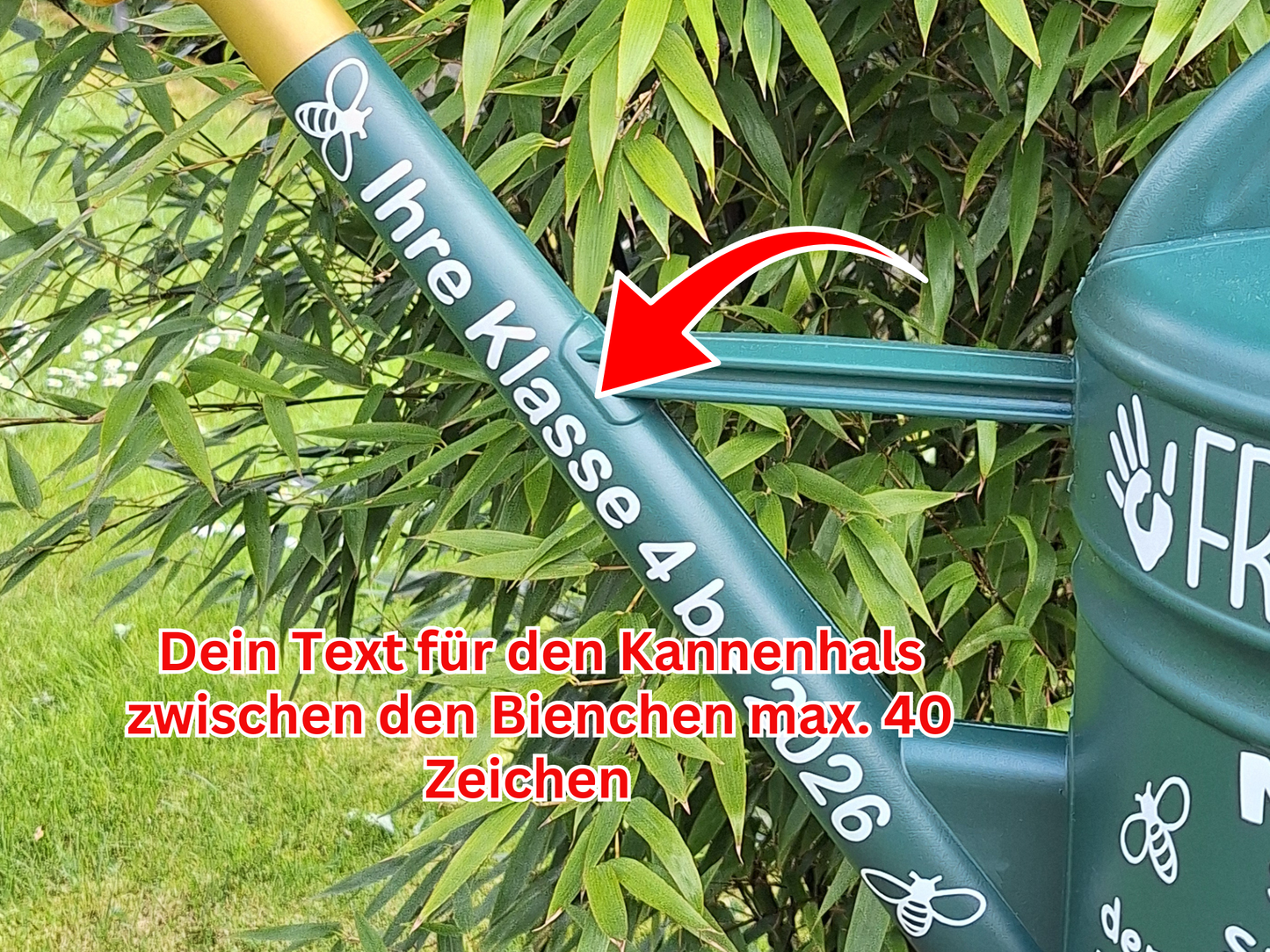 Abschiedsgeschenk Gießkanne personalisiert , Geschenk Schulwechsel, zum Abschied aus Kita, Schule für Erzieherinnen ,Lehrer und Pädagogen