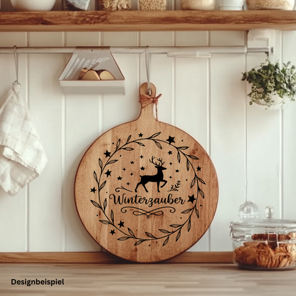 Fensterbild Sticker Winterzauber Skandinavischer Stil | saisonale Deko Aufkleber