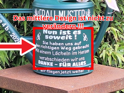 Abschiedsgeschenk Gießkanne personalisiert , Geschenk Schulwechsel, zum Abschied aus Kita, Schule für Erzieherinnen ,Lehrer und Pädagogen