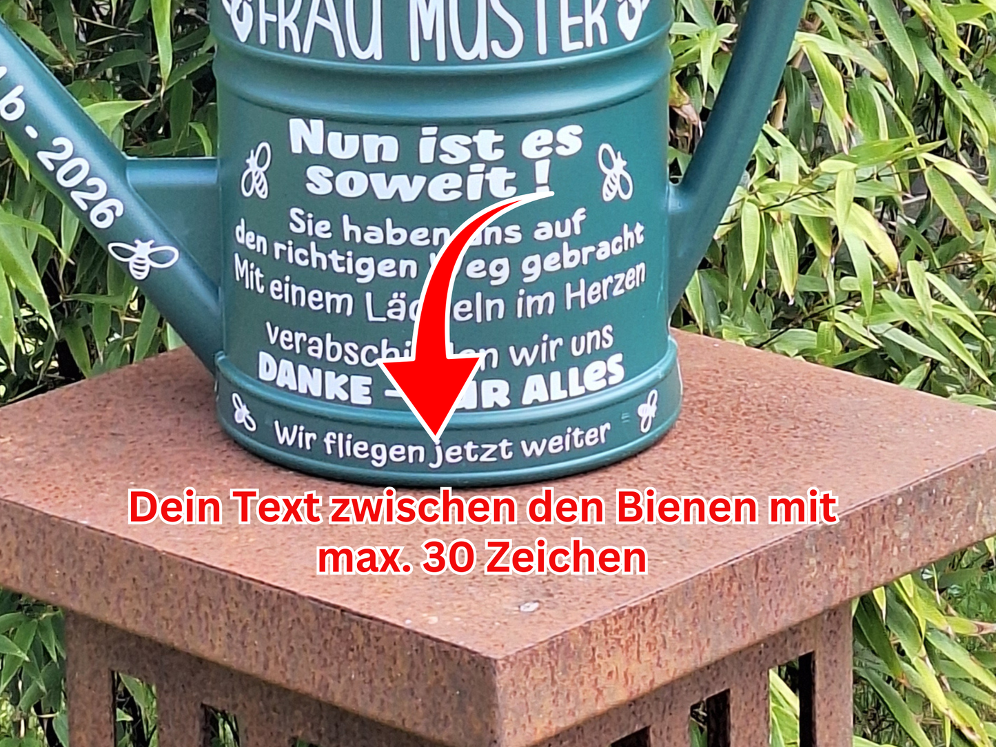 Abschiedsgeschenk Gießkanne personalisiert , Geschenk Schulwechsel, zum Abschied aus Kita, Schule für Erzieherinnen ,Lehrer und Pädagogen