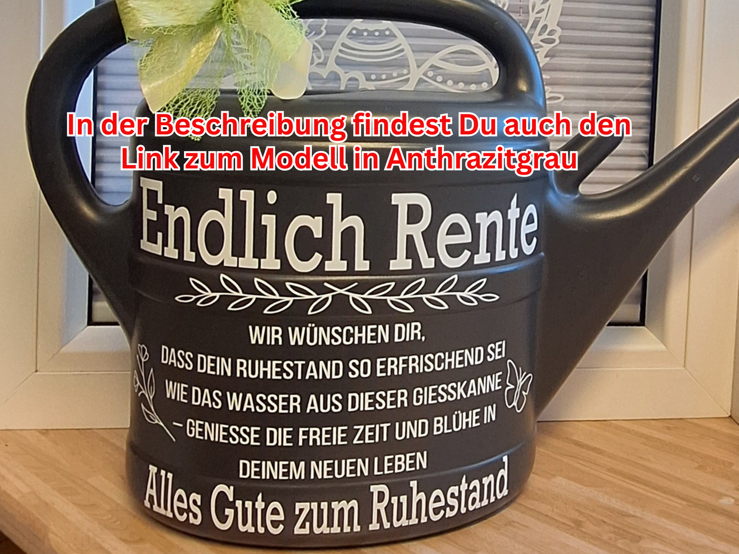 Gießkanne Pink Rente Abschiedsgeschenk Rentnerin ,Geschenk zum Renteneintritt von den Kollegen zum Ruhestand