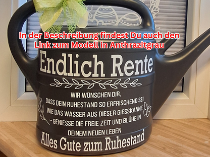 Gießkanne Pink Rente Abschiedsgeschenk Rentnerin ,Geschenk zum Renteneintritt von den Kollegen zum Ruhestand