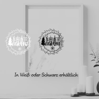 Tannenbäume Fensteraufkleber Weihnachten Weihnachtsdeko Fensterbild Aufkleber Weihnachtsbäume Kranz Sticker Deko Glas, Fenste, Türen