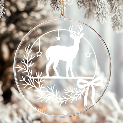 Weihnachtsfensterbild minimalistisch Weihnachten Fensterbild Weihnachtsdekoration Sticker Kranz für Dekofenster 2 Farben 3 Größen Aufkleber