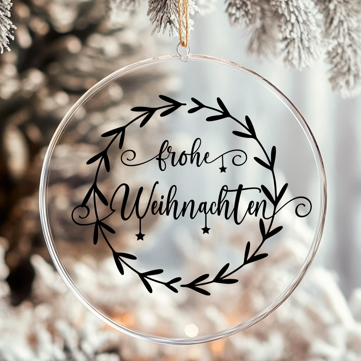 Fensteraufkleber Frohe Weihnachten Kranz Fensterbild Aufkleber Fenstersticker Weihnachtsfensterbild Kranz Stil Minimalistisch Skandinavisch