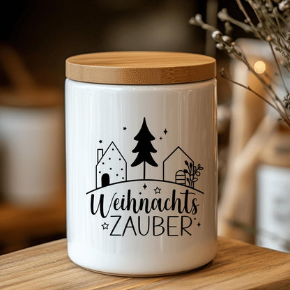 Weihnachtsfensterbild Häuser minimalistisch Weihnachten Fensterbild Weihnachtsdeko Sticker Weihnachtszauber in 2 Farben 3 Größen Aufkleber