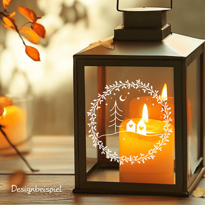 Fensteraufkleber Weihnachten Weihnachtsdeko Fensterbild Aufkleber Fenstersticker Weihnachtsfensterbild 3 Größen Minimalistisch Skandinavisch