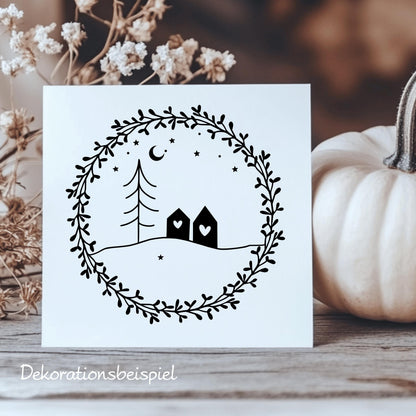 Fensteraufkleber Weihnachten Weihnachtsdeko Fensterbild Aufkleber Fenstersticker Weihnachtsfensterbild 3 Größen Minimalistisch Skandinavisch
