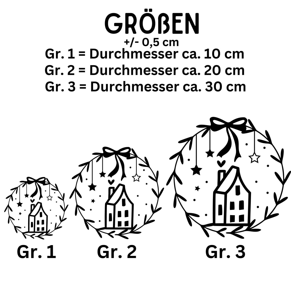 Weihnachtsfensterbild minimalistisch Häuschen Weihnachten Fensterbild Weihnachtsdekoration Sticker Skandi Deko 2 Farben 3 Größen Aufkleber