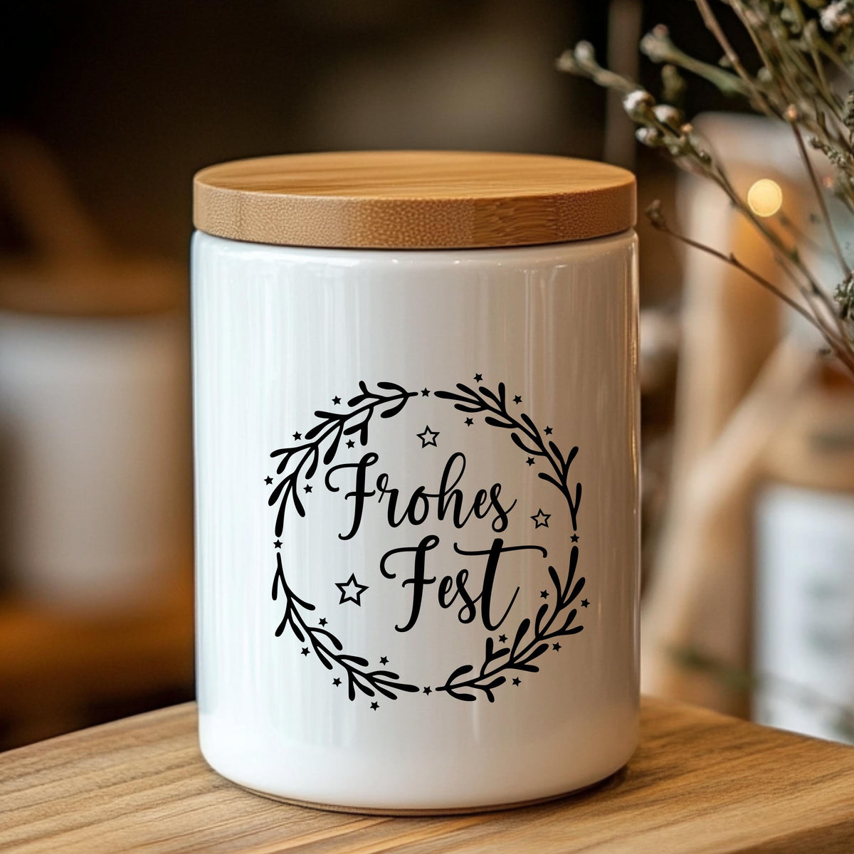 Fensterbild Weihnachtskranz Frohes Fest Weihnachten minimalistische Weihnachtsdekoration Sticker Adventsdeko 2 Farben 3 Größen Diy Aufkleber