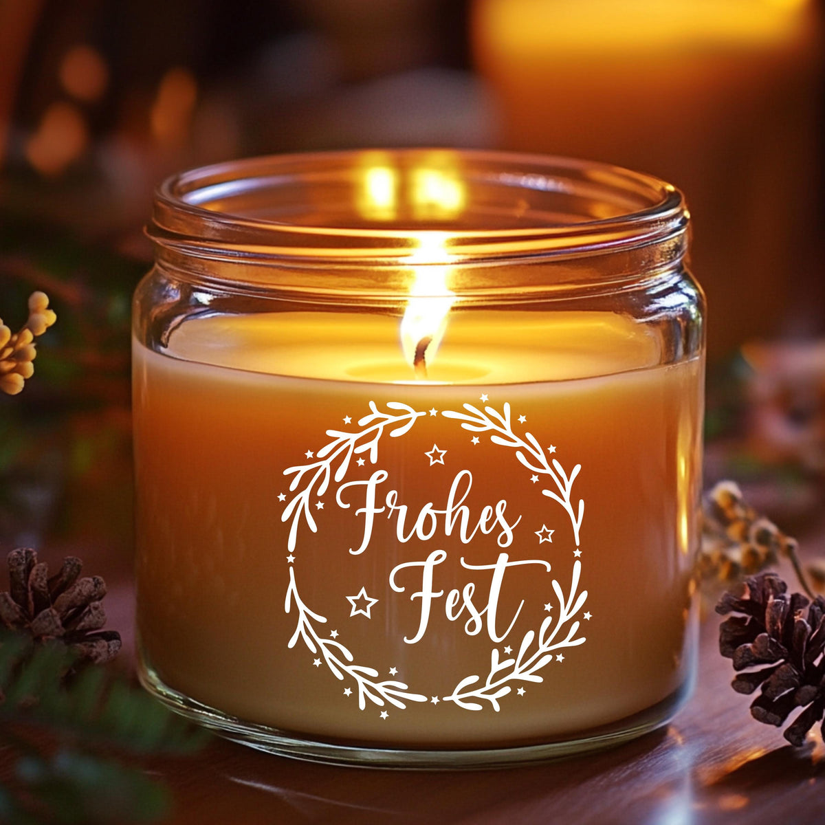 Fensterbild Weihnachtskranz Frohes Fest Weihnachten minimalistische Weihnachtsdekoration Sticker Adventsdeko 2 Farben 3 Größen Diy Aufkleber
