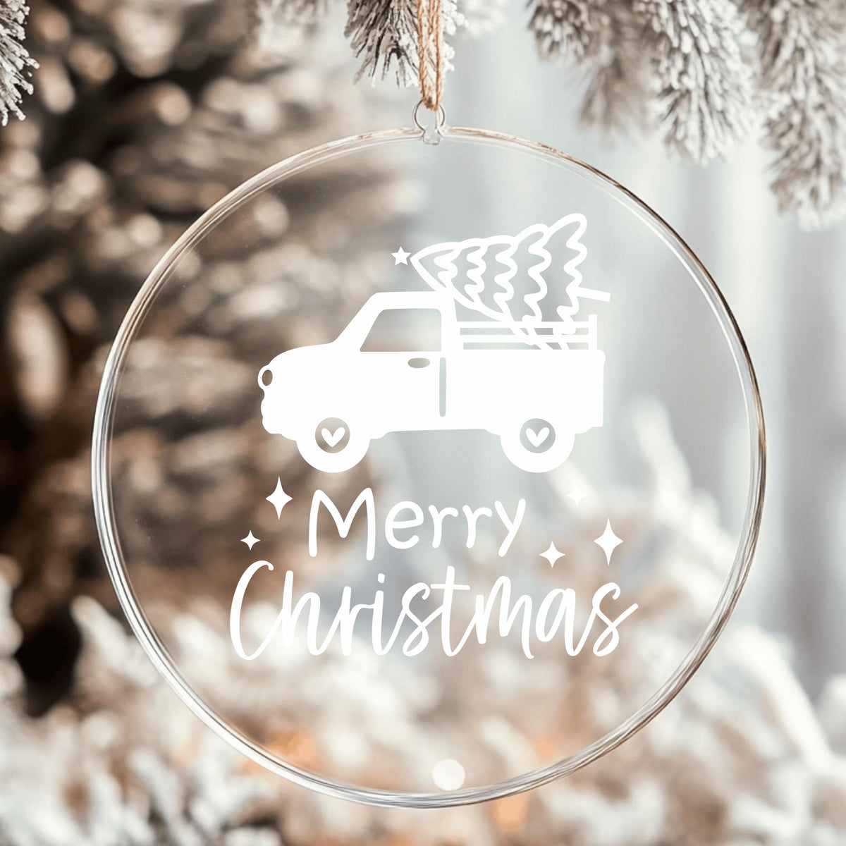 Fensteraufkleber merry christmas Truck mit Tannenbaum Weihnachten Fensterbild Aufkleber Fenstersticker Winterfensterbild Jahreszeiten Deko