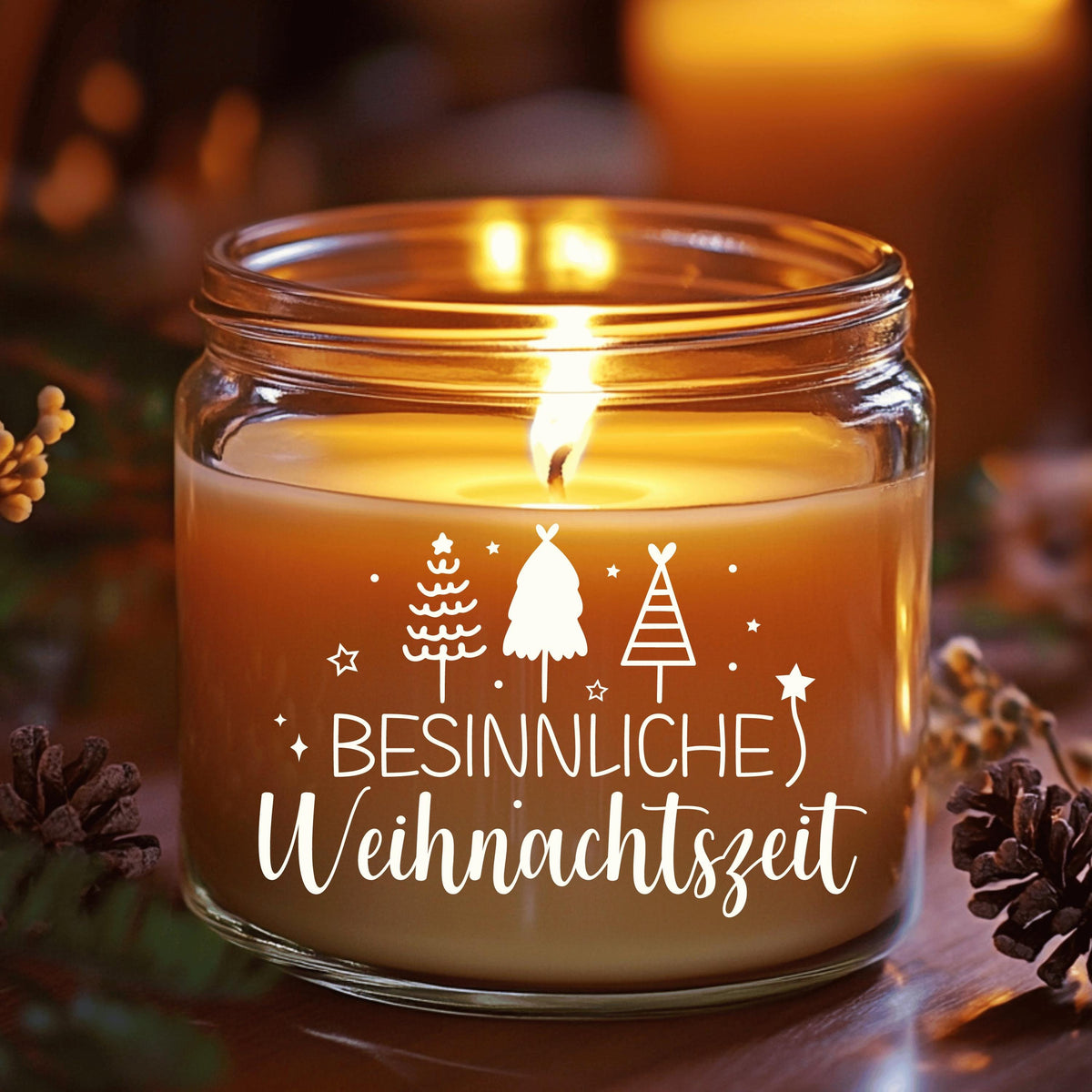 Fensteraufkleber besinnliche Weihnachtszeit Fensterbild Aufkleber Fenstersticker Weihnachten Jahreszeiten Deko 3 Größen plus XXL in 2 Farben