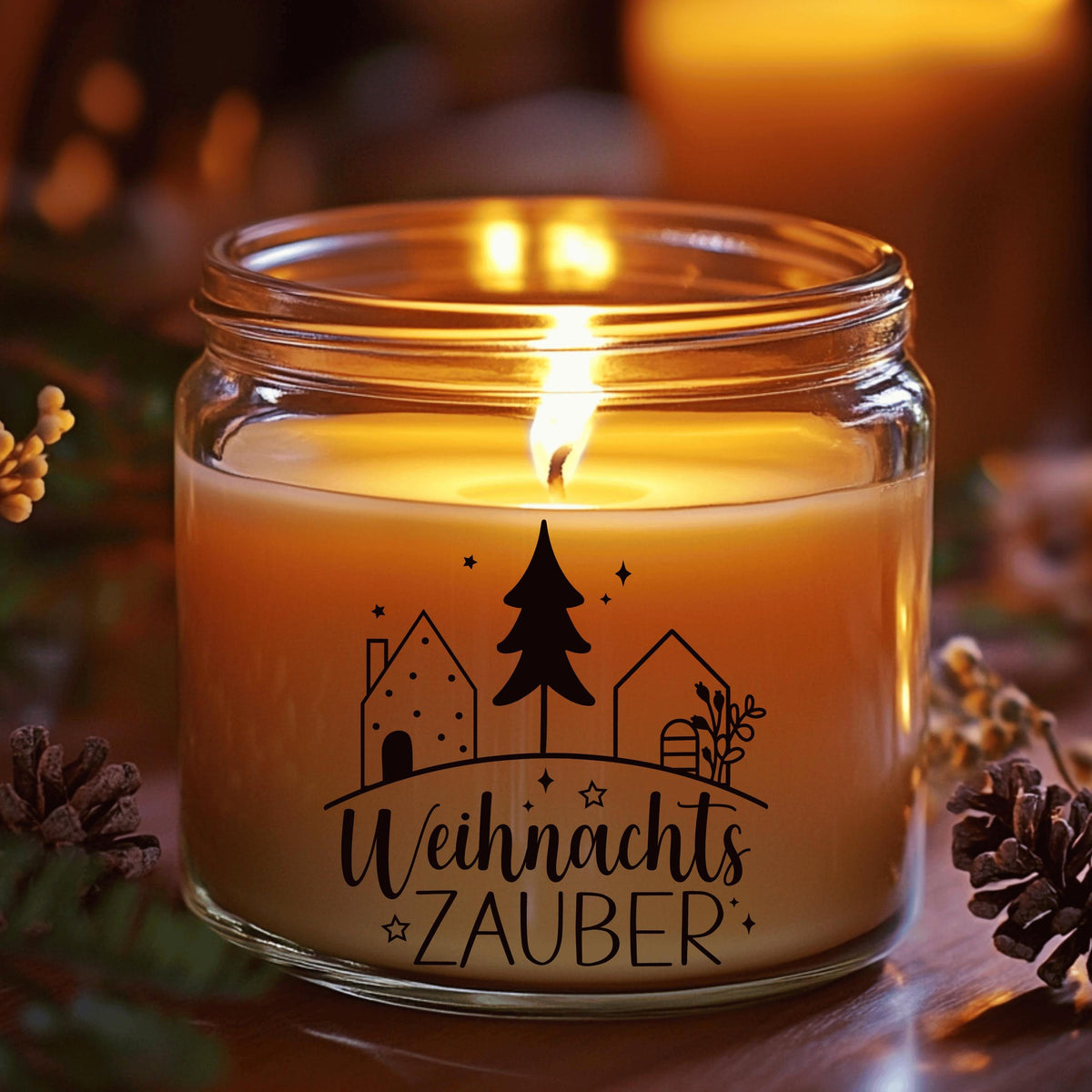 Weihnachtsfensterbild Häuser minimalistisch Weihnachten Fensterbild Weihnachtsdeko Sticker Weihnachtszauber in 2 Farben 3 Größen Aufkleber