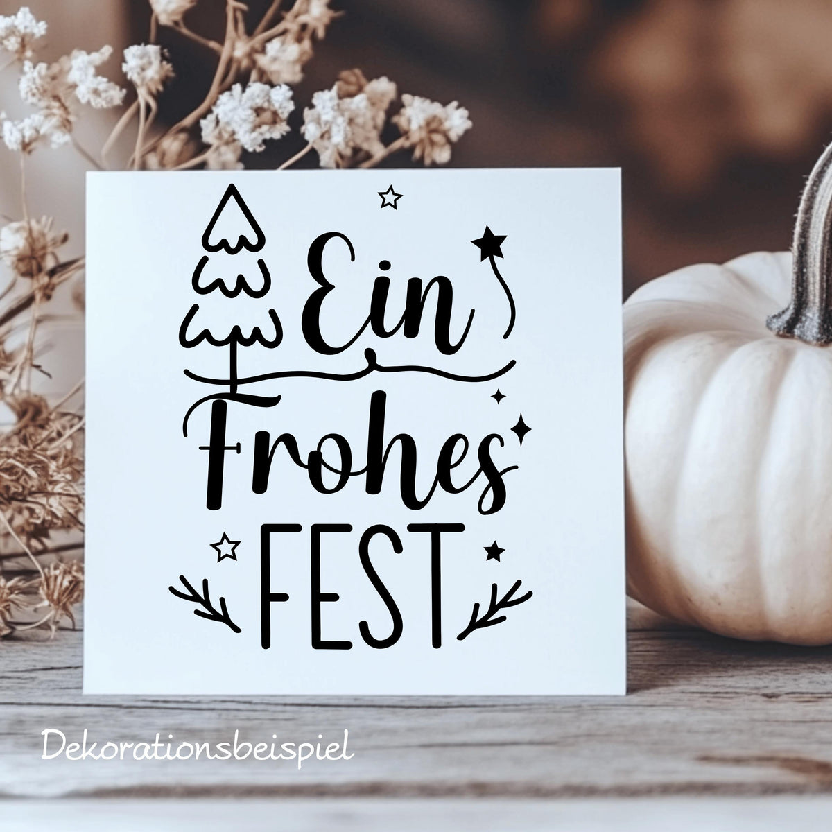 Weihnachtsfensterbild Fensteraufkleber Ein frohes Fest Weihnachten Fensterbild Aufkleber Winter Advent Jahreszeiten Deko 2 Farben 3 Größen