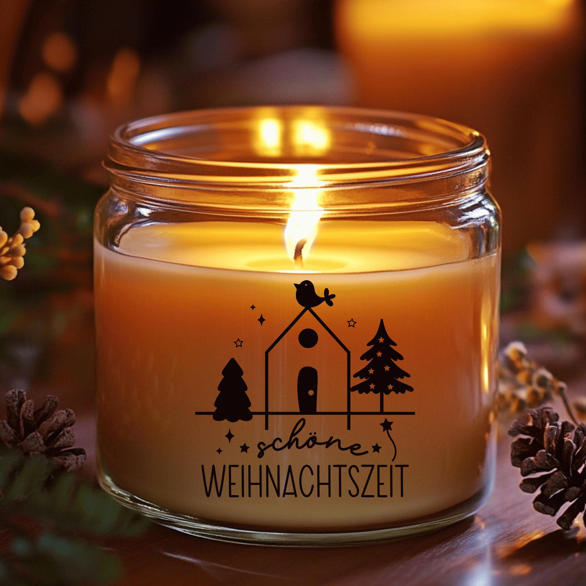 Fensteraufkleber schöne Weihnachtszeit Vogel Häuschen Weihnachten Fensterbild Aufkleber Fenstersticker Winter Deko in 2 Farben 3 Größen