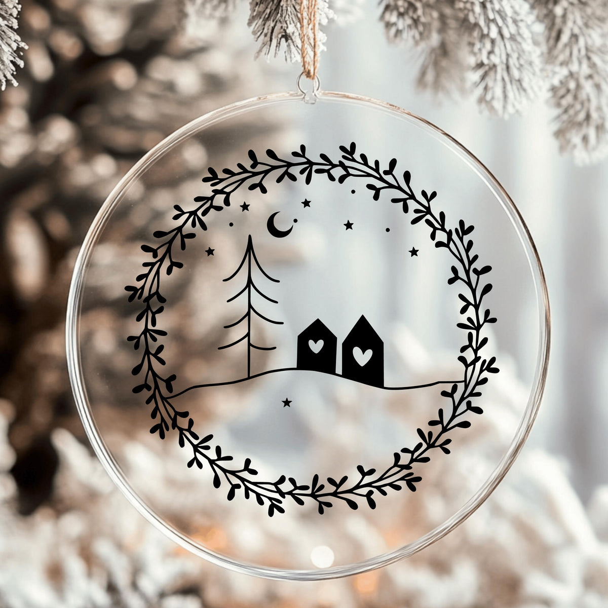 Fensteraufkleber Weihnachten Weihnachtsdeko Fensterbild Aufkleber Fenstersticker Weihnachtsfensterbild 3 Größen Minimalistisch Skandinavisch