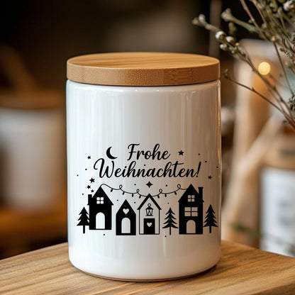 Fensterbild Sticker Frohe Weihnachszeit Szene | Vinyl Aufkleber | Weihnachtsdeko Handmade , Deko Advent und Weihnachten, Fensteraufkleber