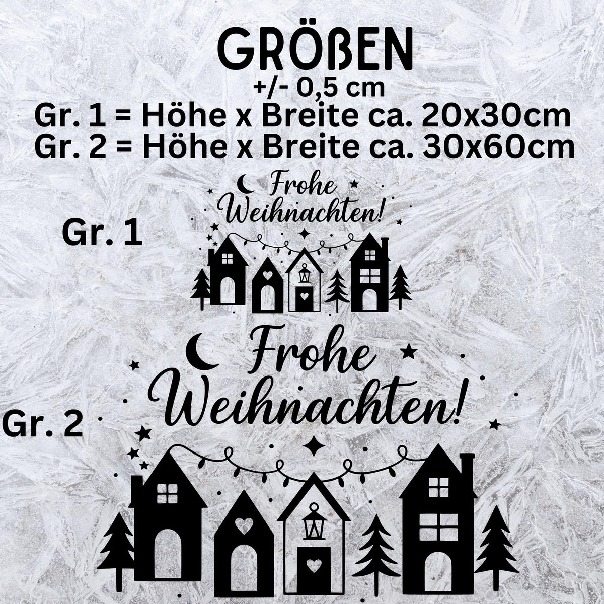 Fensterbild Sticker Frohe Weihnachszeit Szene | Vinyl Aufkleber | Weihnachtsdeko Handmade , Deko Advent und Weihnachten, Fensteraufkleber